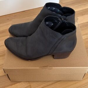 Lucky Brand Charcoal Ankle Booties